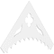 Ekena Millwork Pitch Wellington Architectural Grade PVC Gable Pediment, 72"W x 42"H x 1"P (14/12) GPP072X042X100WEL - alternate 1